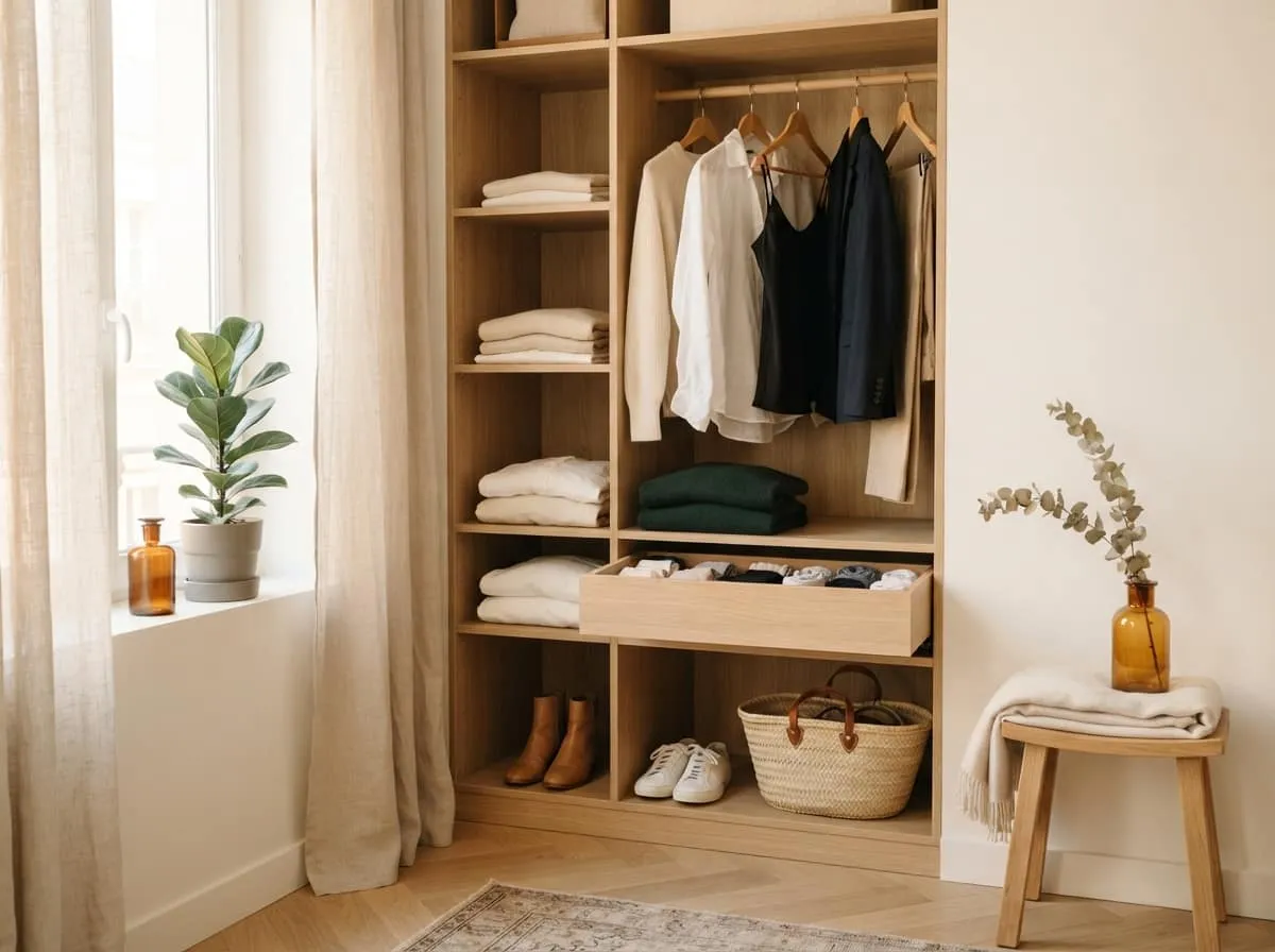 Organiser un dressing capsule pour gagner de la place le matin efficacement