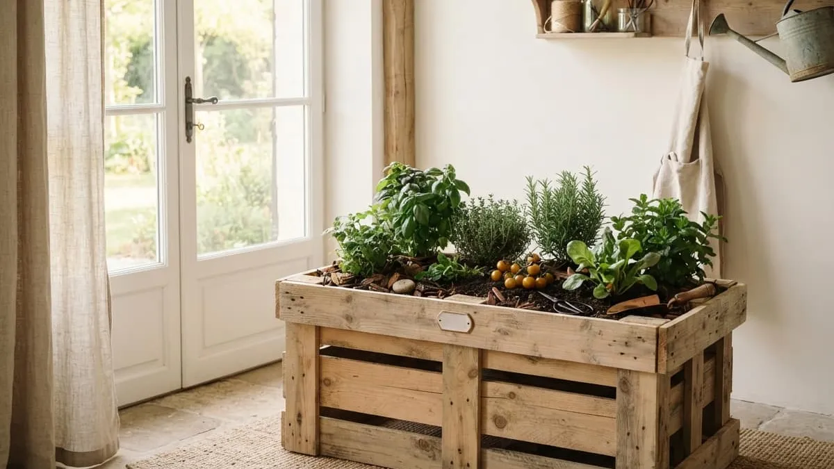 Construire une jardinière en palettes de bois pour un potager durable