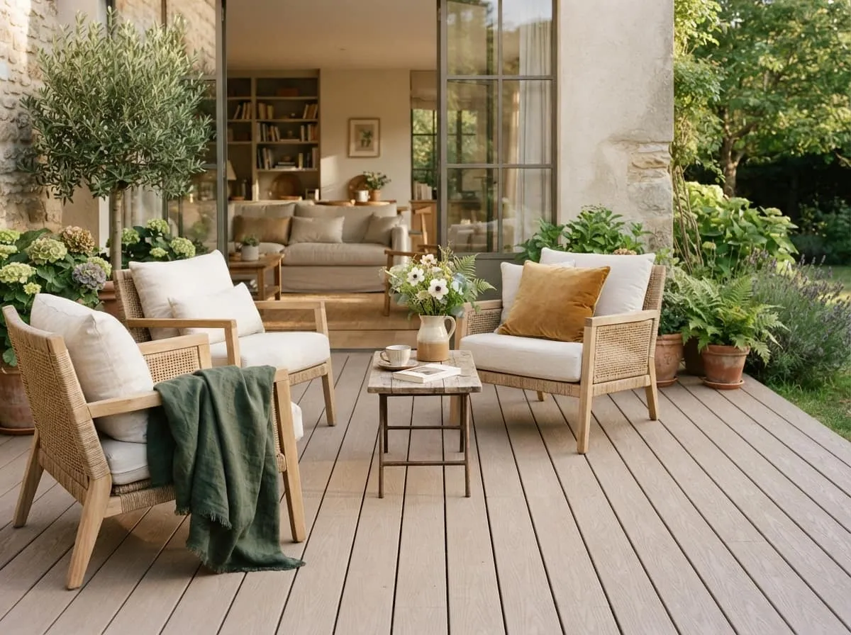 Comment nettoyer efficacement une terrasse en bois composite qui a verdi pendant l'hiver