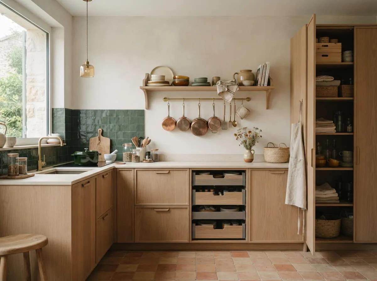 Optimiser le rangement dans une cuisine sans meubles hauts : astuces et solutions pratiques