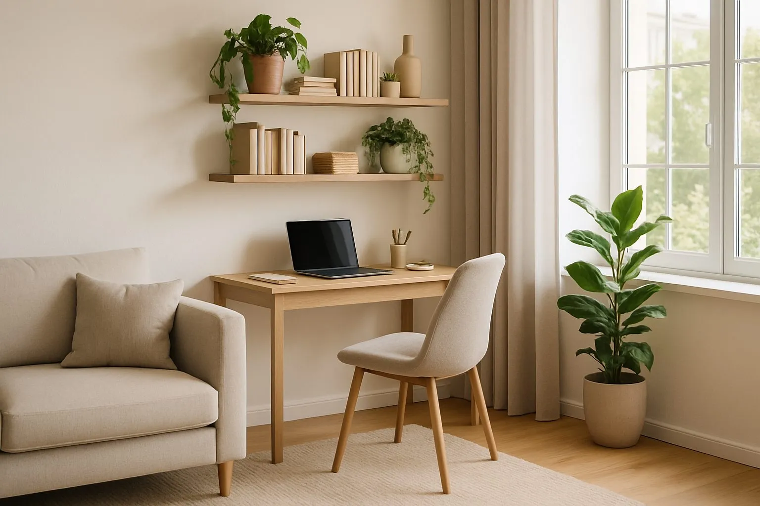 Aménager un coin bureau dans un salon sans perdre d’espace