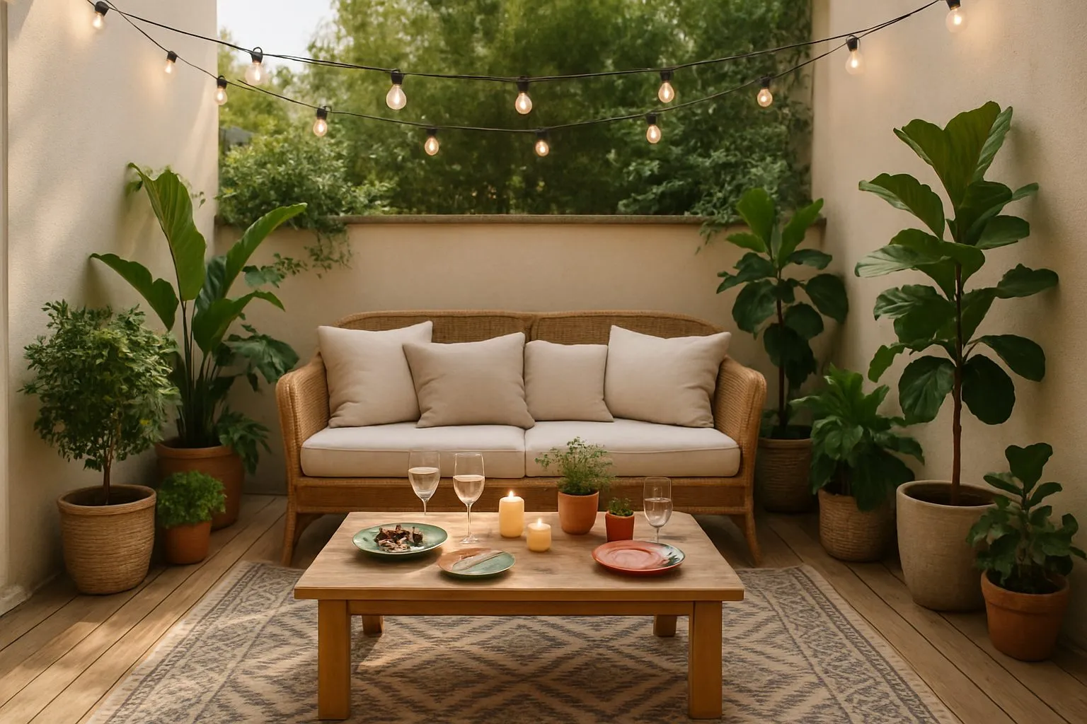 Aménager une petite terrasse pour recevoir des amis en toute convivialité