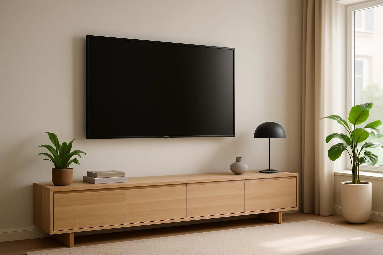 Cacher les fils de la tv murale pour un rendu propre et esthétique