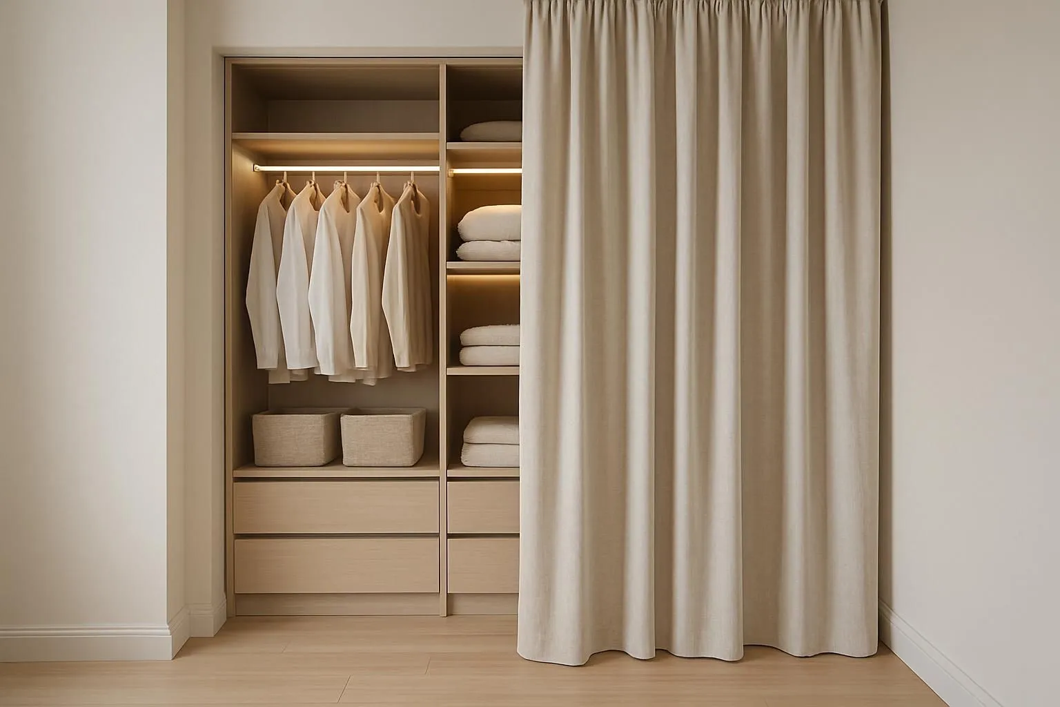 Choisir un rideau dressing sur mesure pour optimiser votre espace