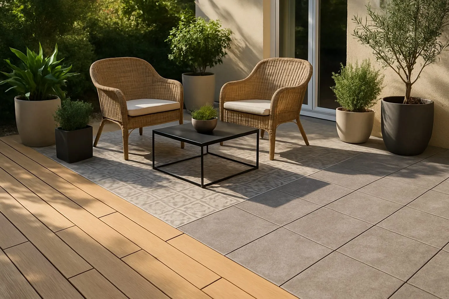 De revêtements de sol pour terrasse à poser soi-même